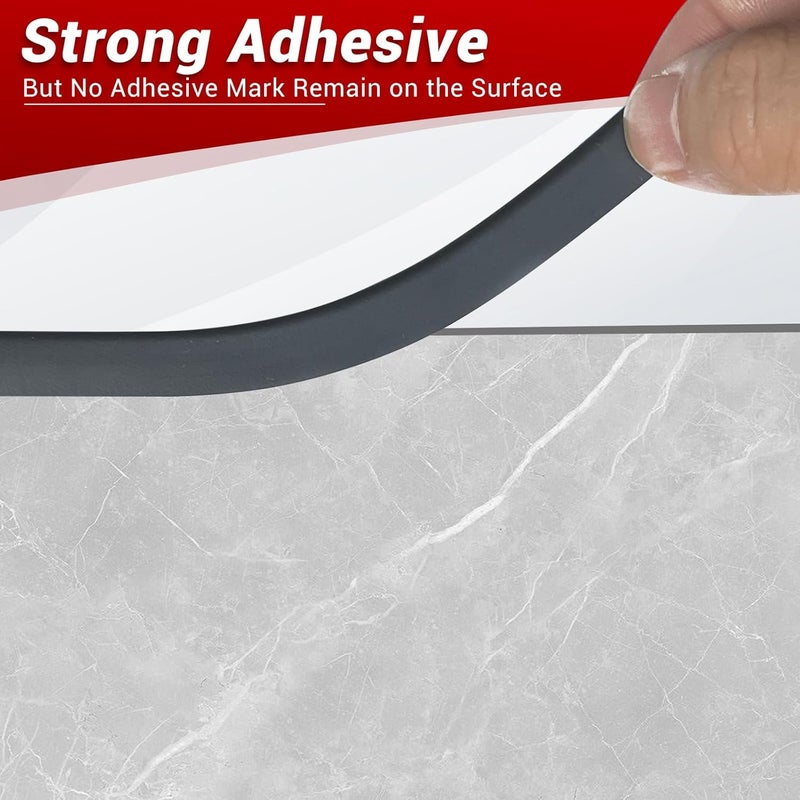 Protalwell Tile Edge Trim, Flexible Rubber L Shaped Small Size Corner Trim, Peel and Stick Edging Trim for Tile and Wall Edges, Table Edge Trim, Black Color, 10Ft - Image 4